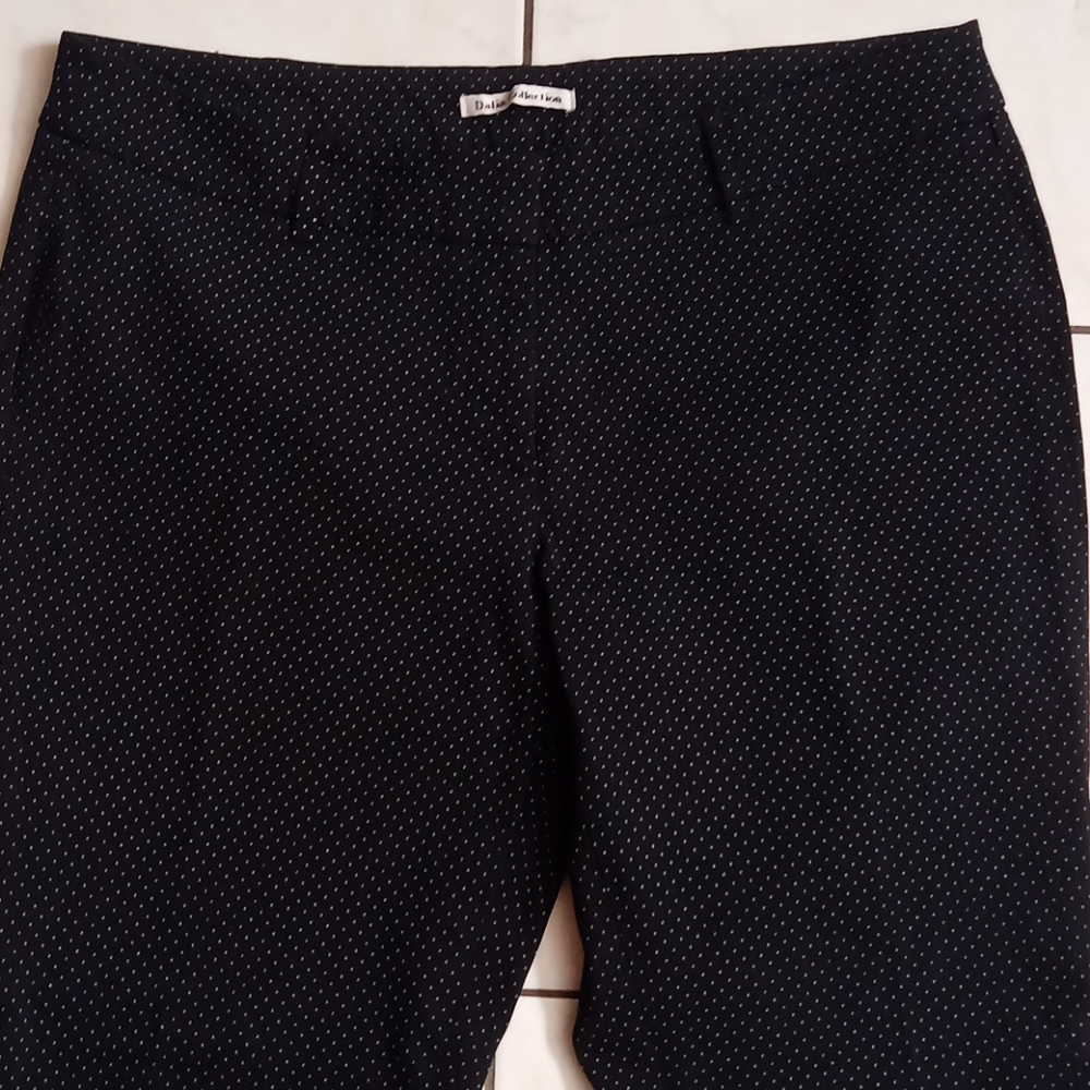 Dalia Collection Black/White Polka Dot Pants
